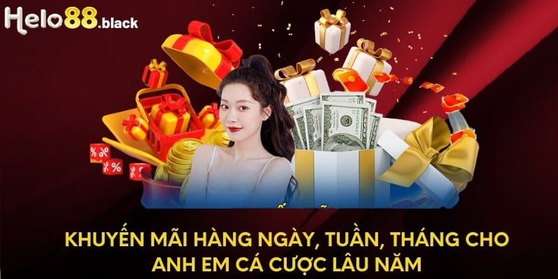 Khuyến mãi hàng ngày, tuần, tháng cho anh em cá cược lâu năm